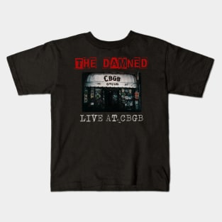 damned live at cbgb Kids T-Shirt